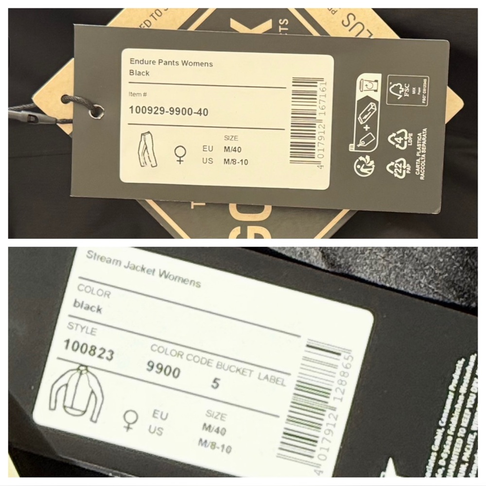 NWT GORE-TEX Black Performance Jacket and Pants Set - Picture 14 of 16